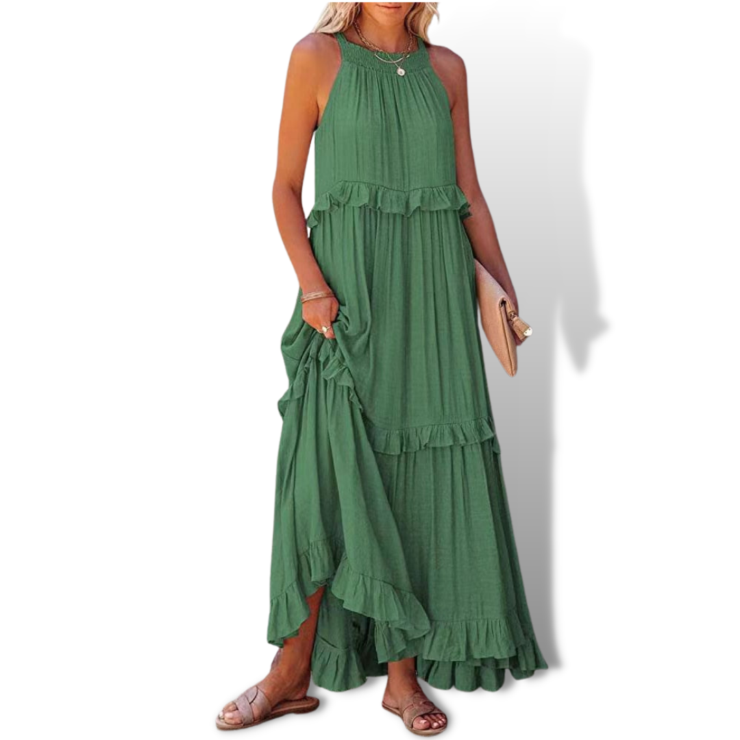 Sommerkleid Damen Modern Geschnürt Frühlingslook - BerlinGlamour