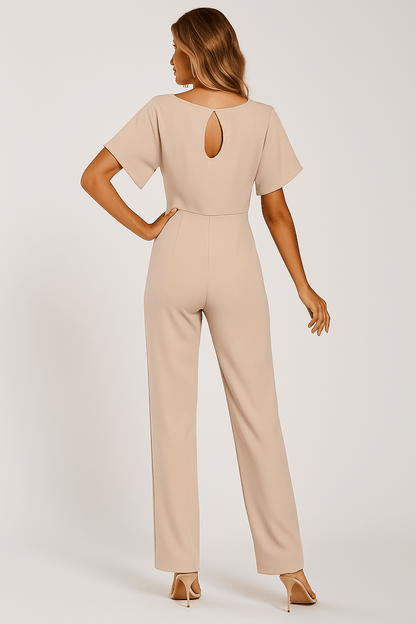 Stilvoller Jumpsuit mit Taillengürtel Figurbetont Damen
