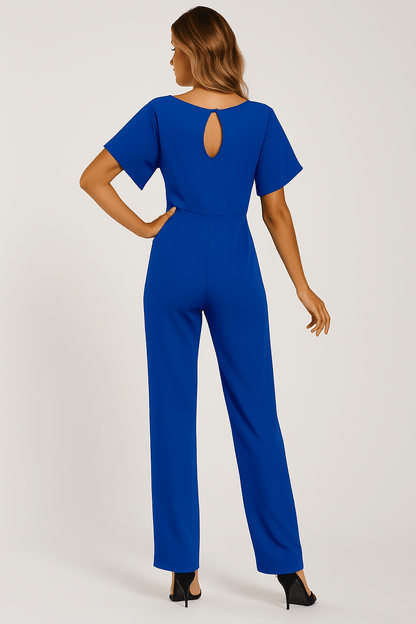 Stilvoller Jumpsuit mit Taillengürtel Figurbetont Damen