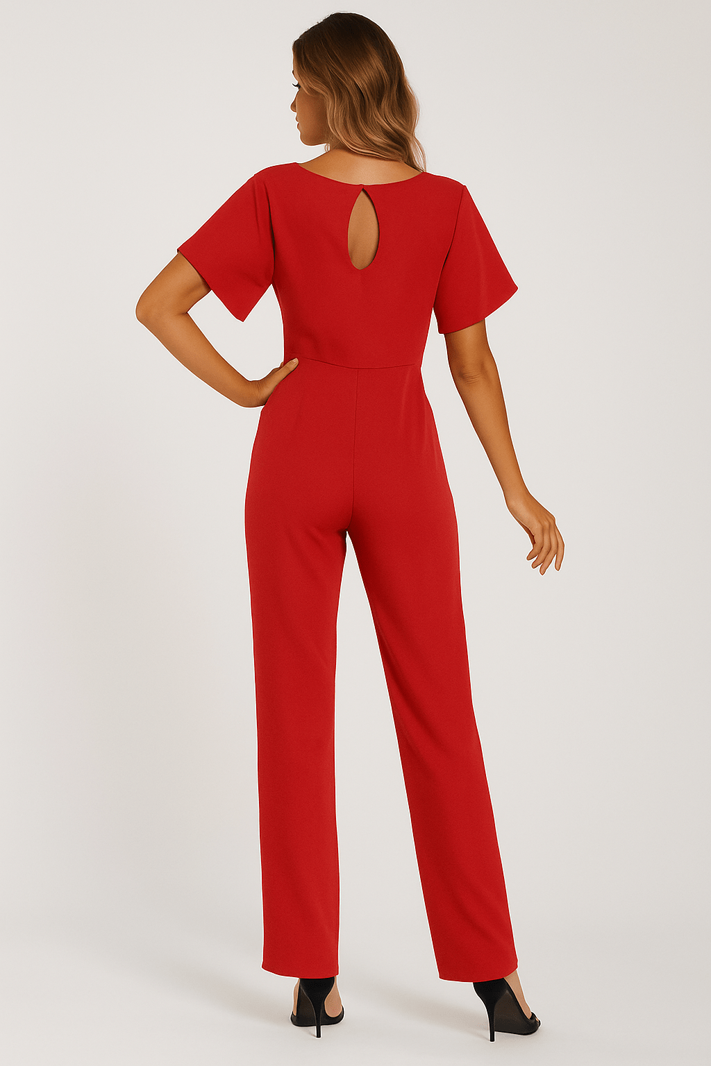 Stilvoller Jumpsuit mit Taillengürtel Figurbetont Damen