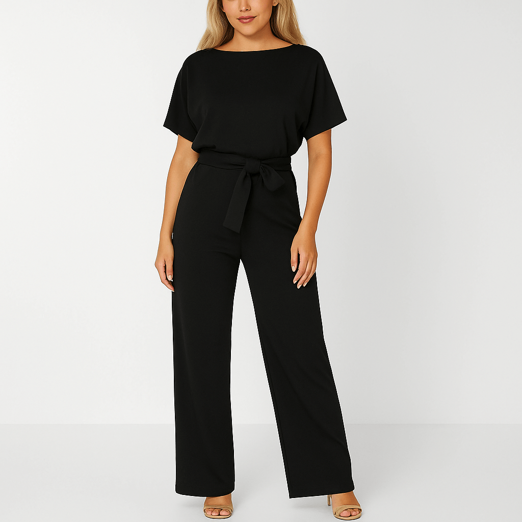 Stilvoller Jumpsuit mit Taillengürtel Figurbetont Damen