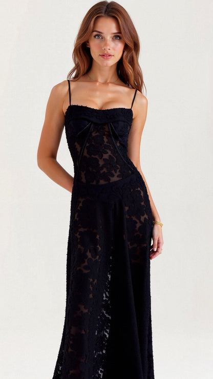 Boho Maxikleid Weiß mit Schmetterlingsmuster Ibiza Look