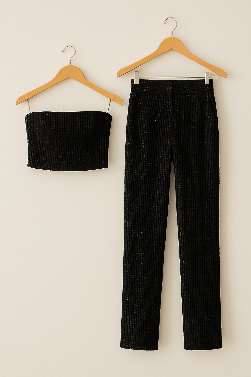 Eleganter Damen Jumpsuit Strapslos Denim