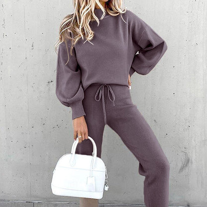 Damen Lounge Set Zweiteiler Bequem Modern