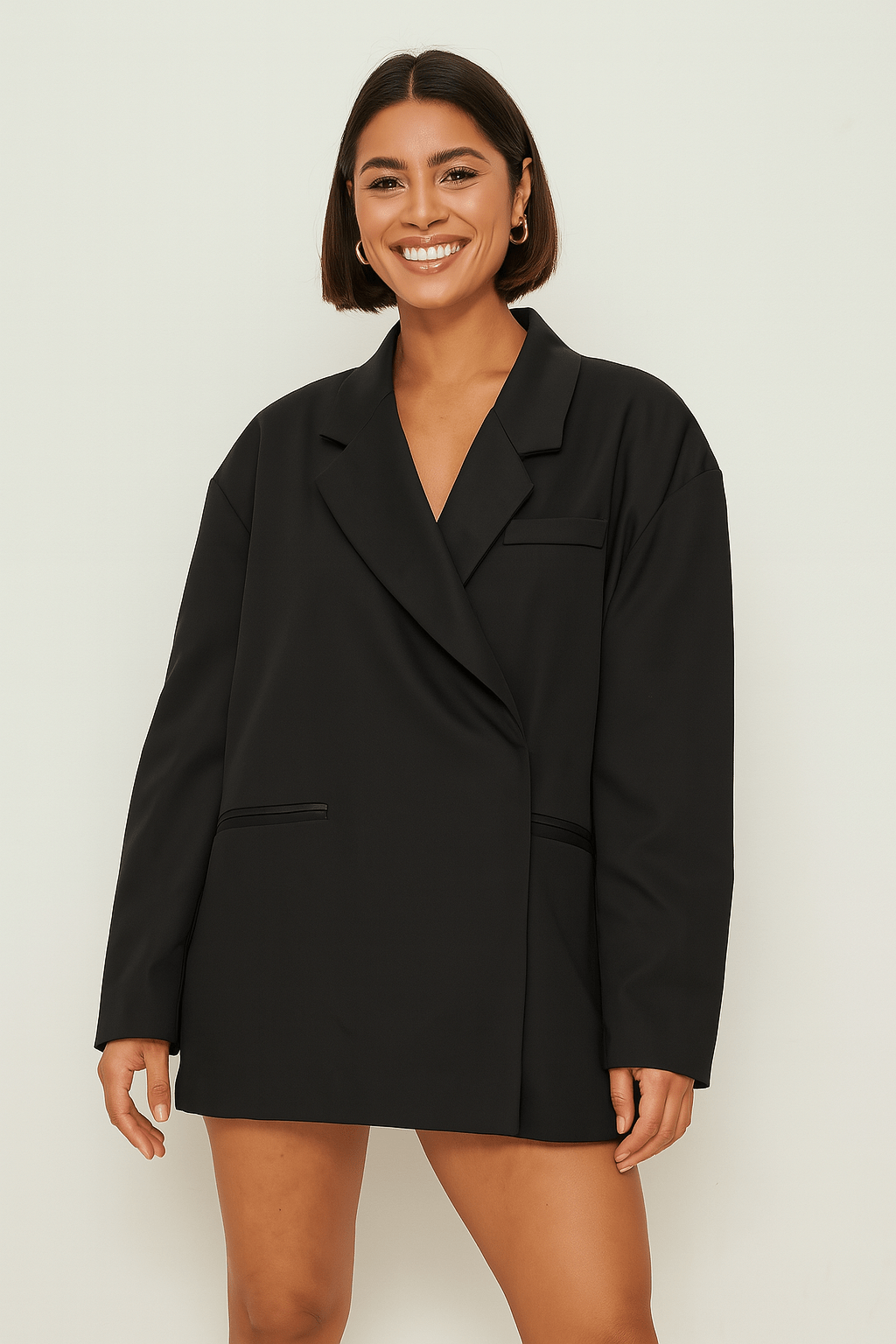 Damen Blazer Oversize Modern Klassisch