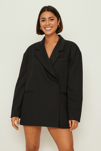 Damen Blazer Oversize Modern Klassisch