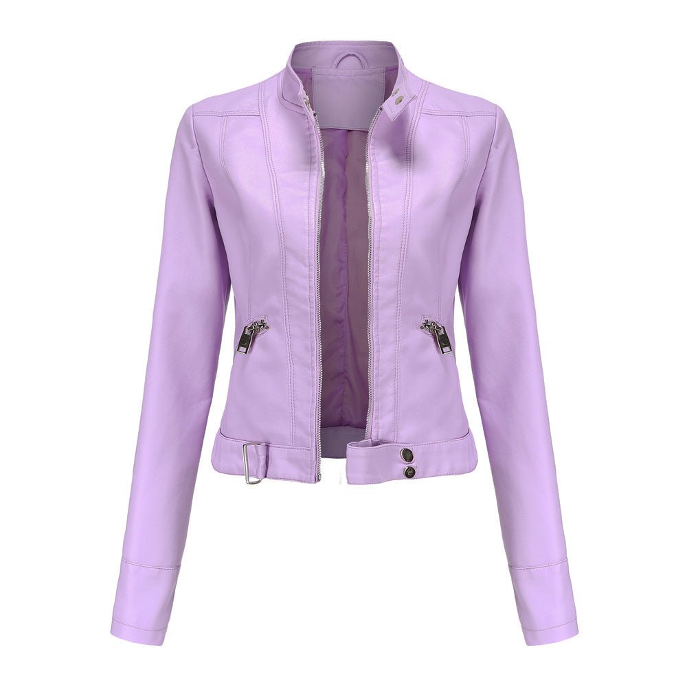 Ledersoft Lederjacke Biker Stil Kurz