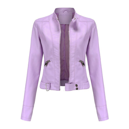 Ledersoft Lederjacke Biker Stil Kurz