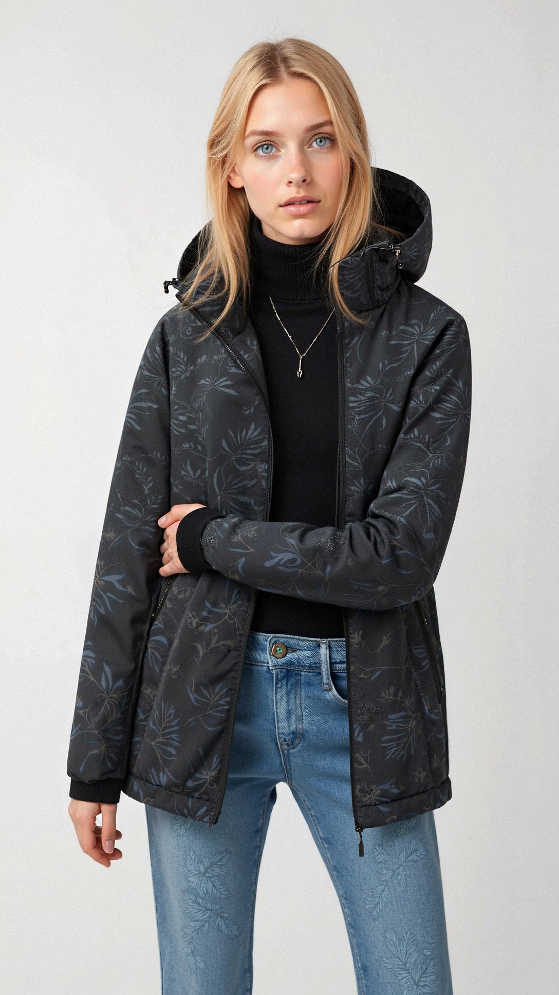Wasserdichte Outdoor Jacke mit Kapuze Damen