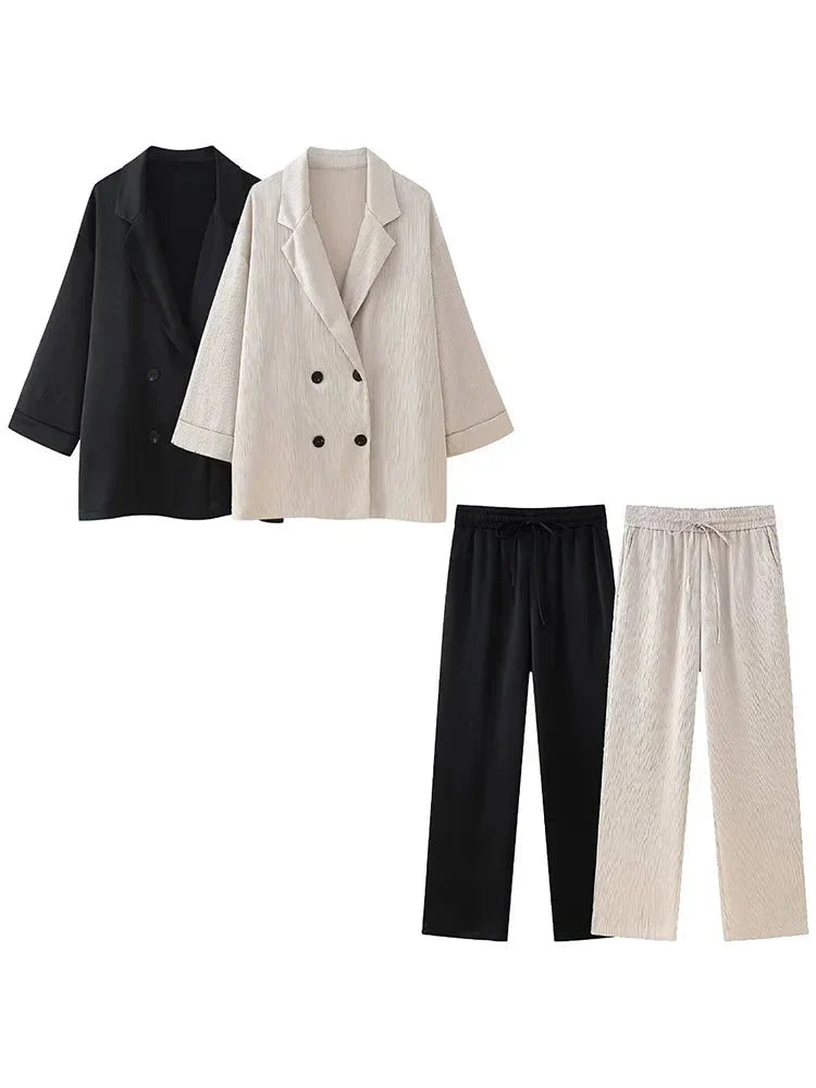 Herren Zweiteiler Anzug Blazer Hose Modern Business