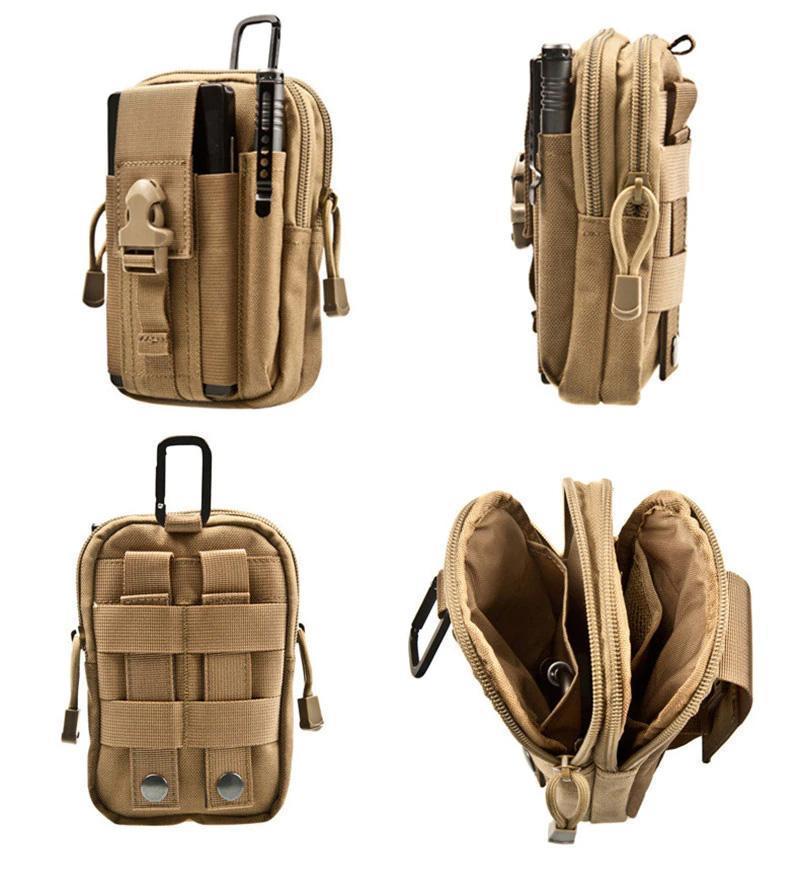 Taktische Hüfttasche EDC Multifunktionell Schwarz
