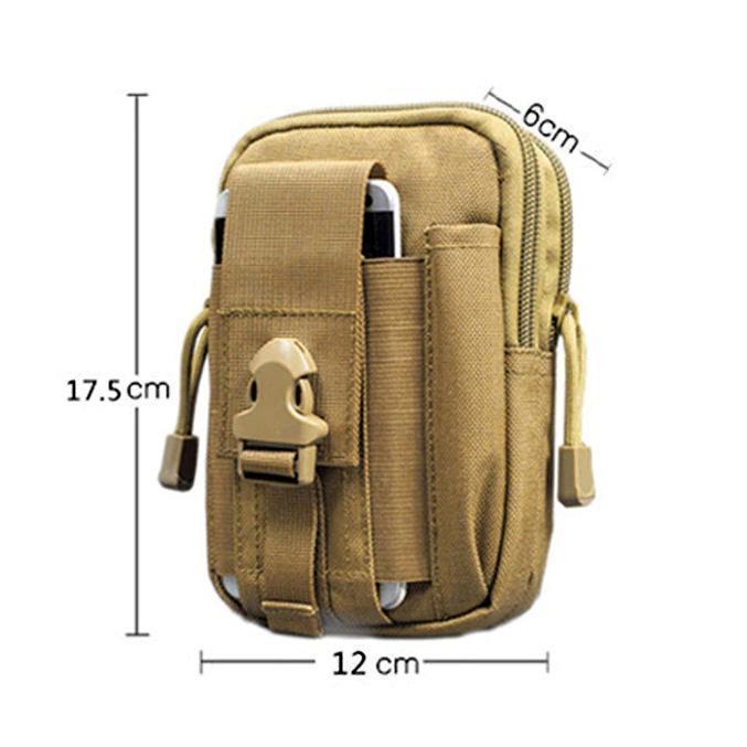 Taktische Hüfttasche EDC Multifunktionell Schwarz