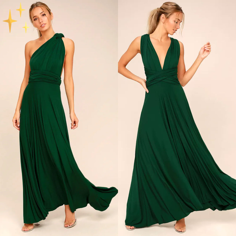 Vielseitiges Wickelkleid mit verschiedenen Trageoptionen