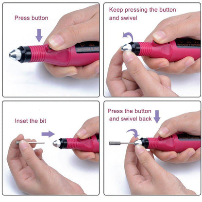 Nagelbohrer Professionell Maniküre Set