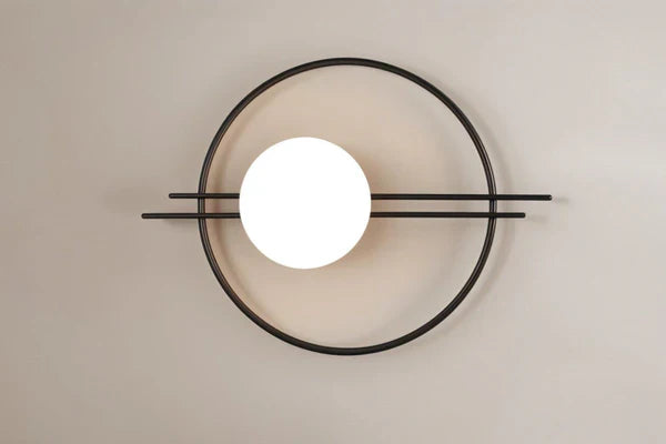 Goldene LED Wandlampe Modern Kugelform