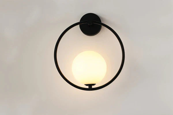 Goldene LED Wandlampe Modern Kugelform