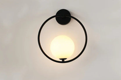 Goldene LED Wandlampe Modern Kugelform