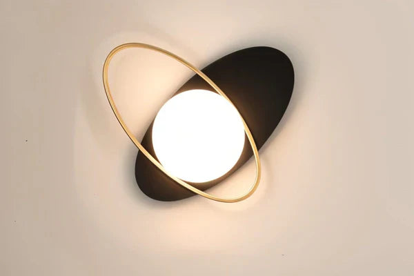 Goldene LED Wandlampe Modern Kugelform
