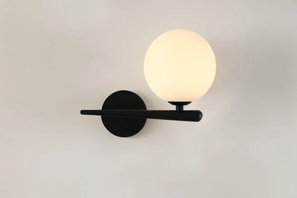 Goldene LED Wandlampe Modern Kugelform