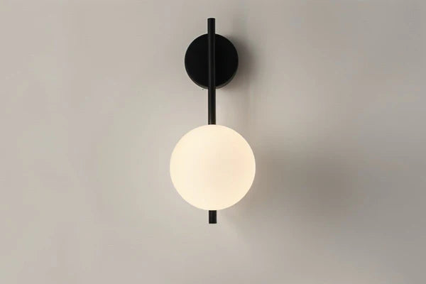 Goldene LED Wandlampe Modern Kugelform