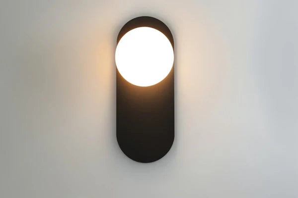 Goldene LED Wandlampe Modern Kugelform