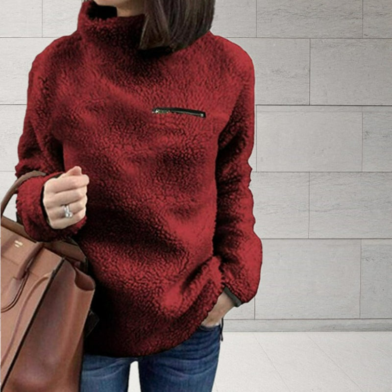 Alwine Damen Rollkragenpullover: Superweicher, bequemer Winterpullover in Uni