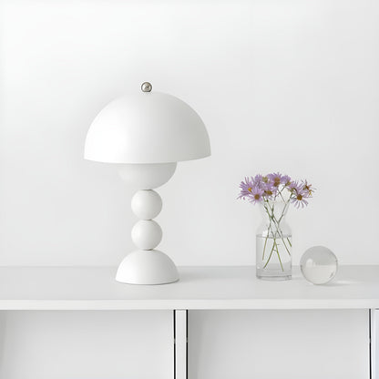 Skandinavische LED Tischlampe Dimmbar Weiß Modern