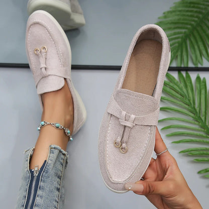 Damen Loafers Bequem Schuhe Komfort