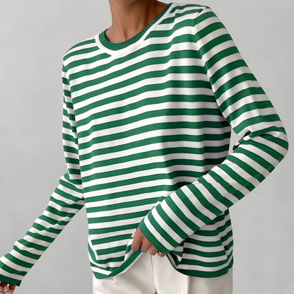 Gestreifter Pullover Freizeit Modern Casual