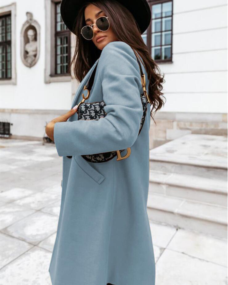 Burgunder Mantel Damen Eleganter Winter