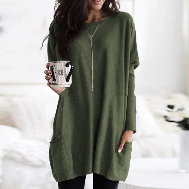 Langer Damenpullover Modern Oversized Schwarz - BerlinGlamour