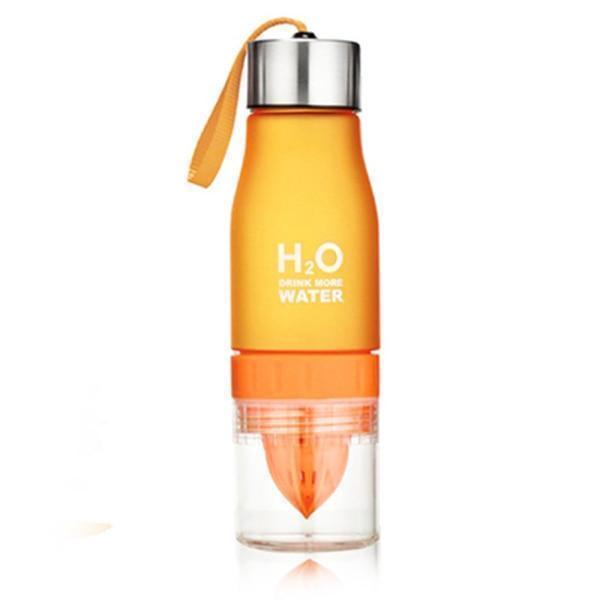 Wasserflasche mit Frucht-Infuser Durchsichtig