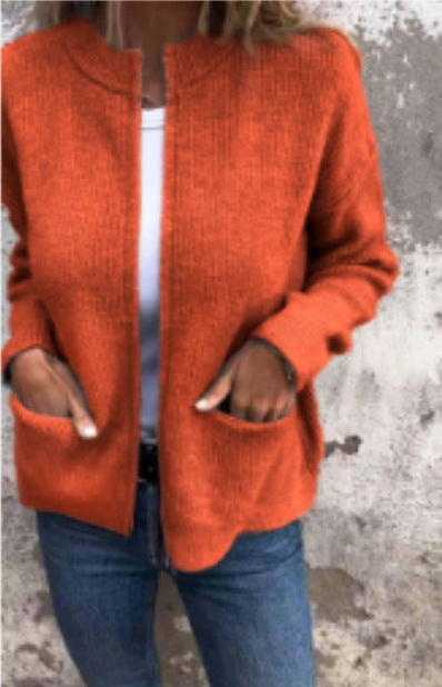 Einfachjacke Damen Klassisch Reißverschluss Modern