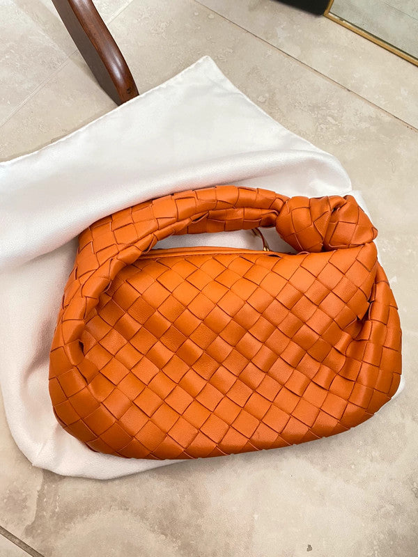 Elegante Geflochtene Handtasche Italienischer Stil Luxus - BerlinGlamour
