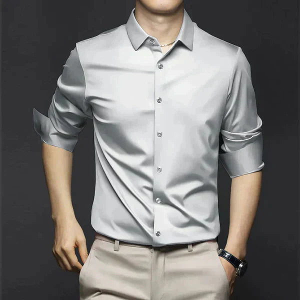 Herren Slim Fit Hemd Frühling Modern