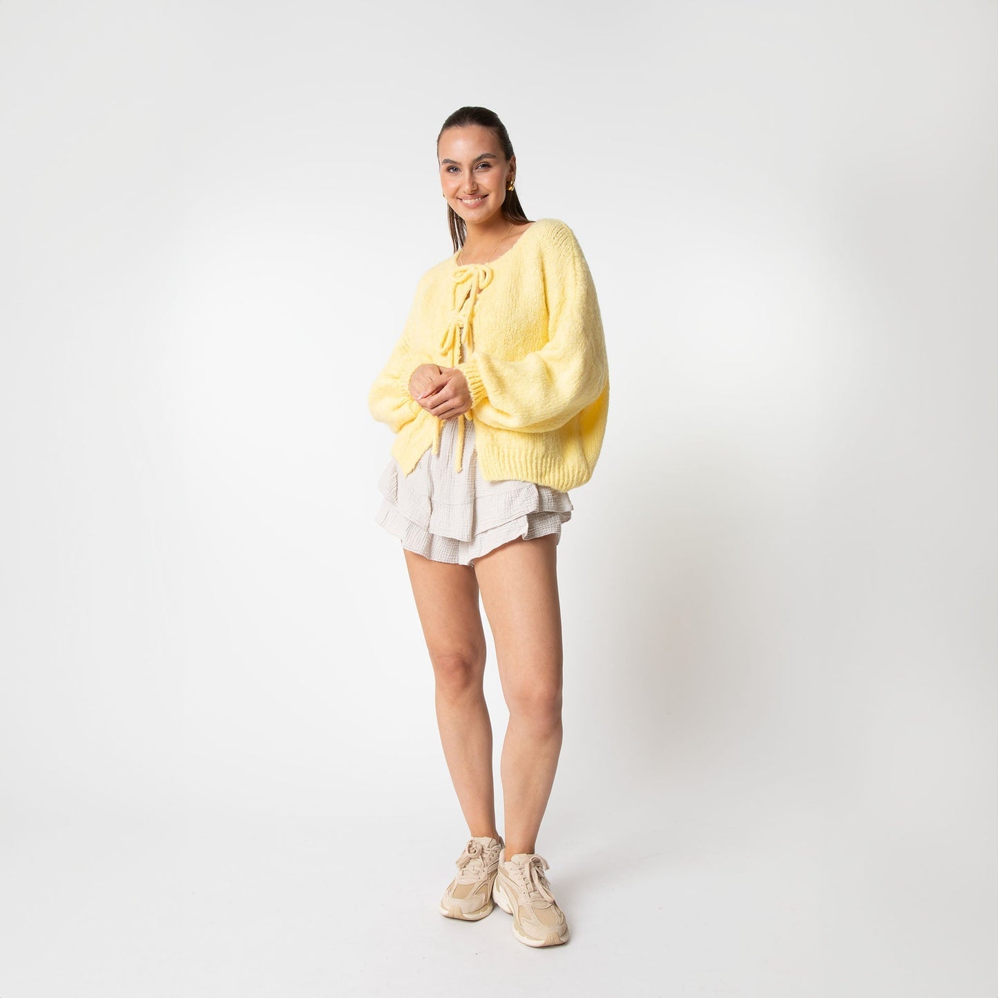 Strickjacke Damen Schleifen Modern