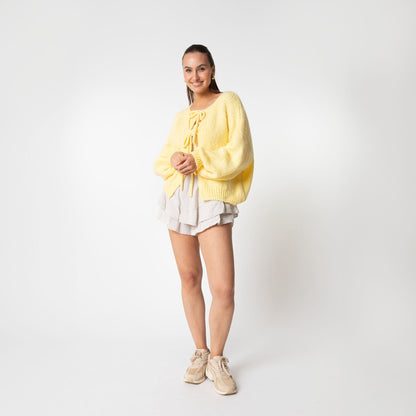 Strickjacke Damen Schleifen Modern