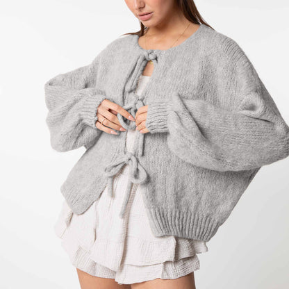 Strickjacke Damen Schleifen Modern