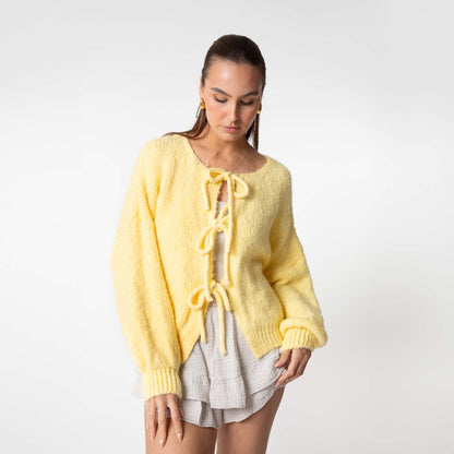 Strickjacke Damen Schleifen Modern