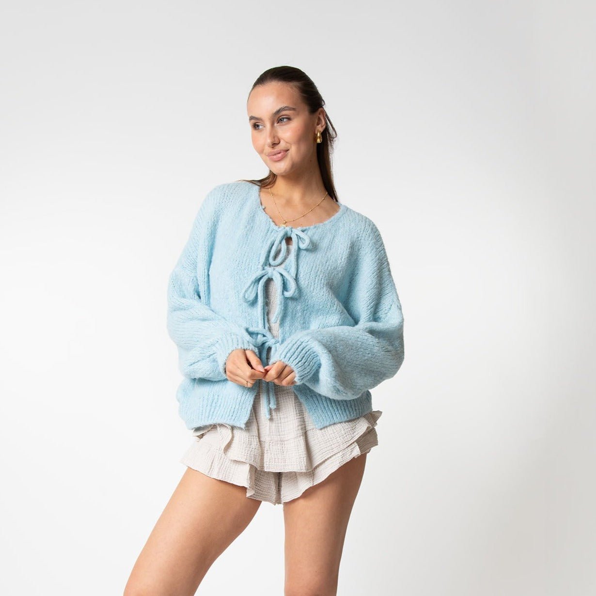 Strickjacke Damen Schleifen Modern