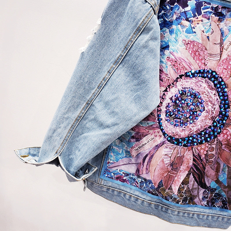 Damen Denim Jacke Oversized Modern Berlin Style