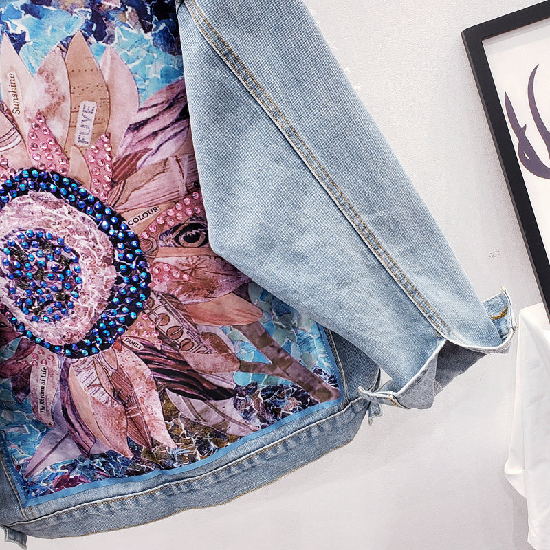 Damen Denim Jacke Oversized Modern Berlin Style