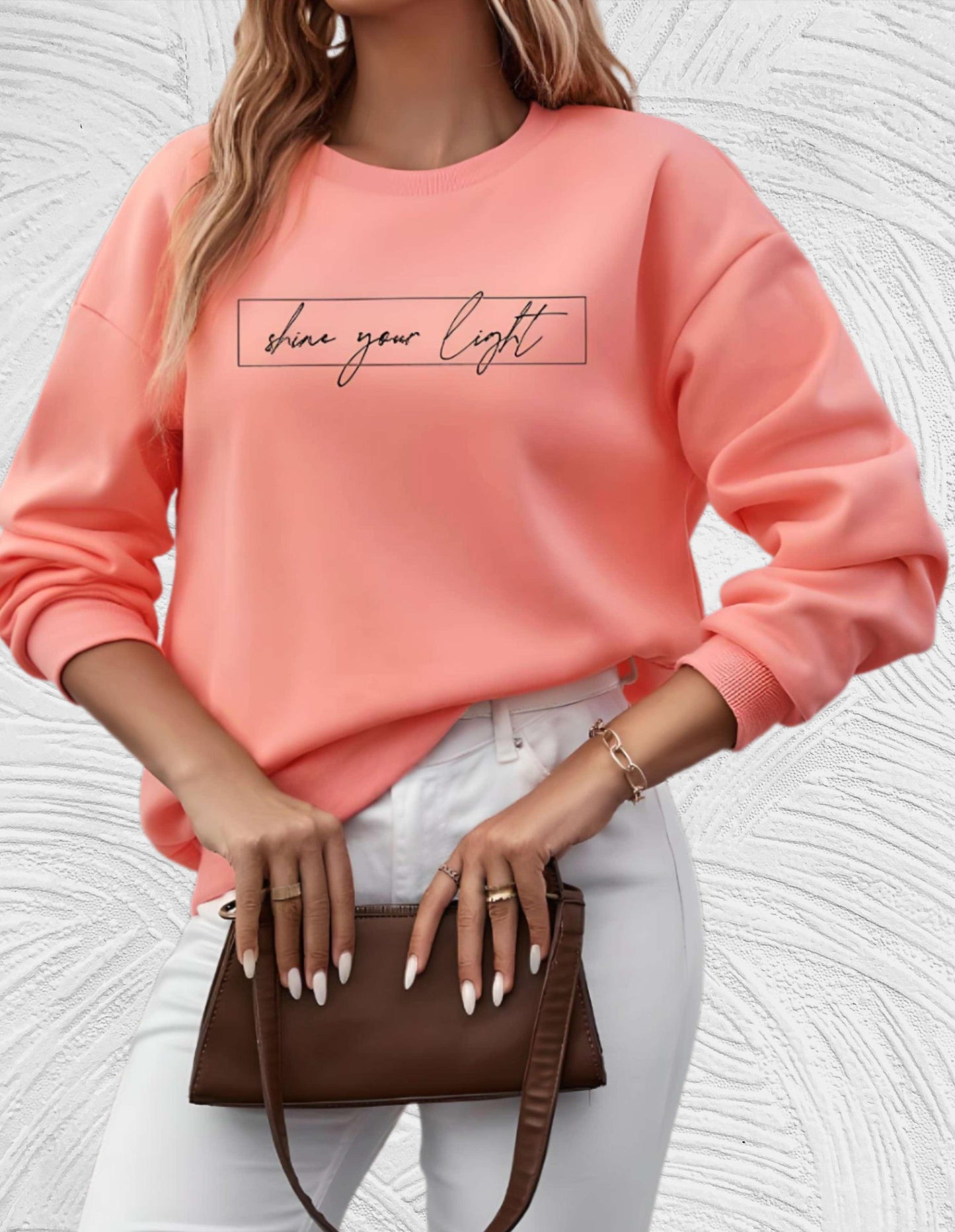 Damenpullover Oversized Rundhals Große Größen