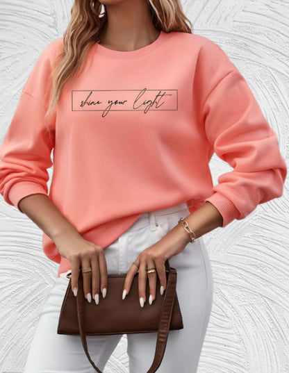 Damenpullover Oversized Rundhals Große Größen