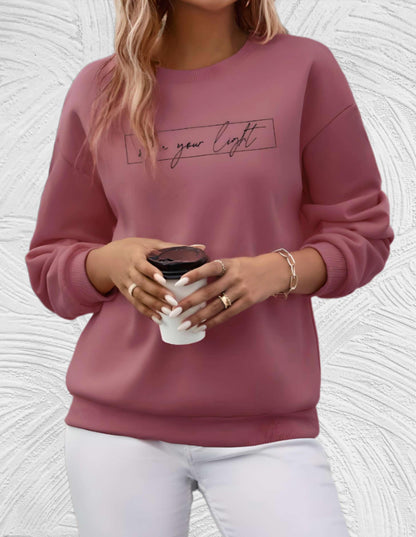 Damenpullover Oversized Rundhals Große Größen