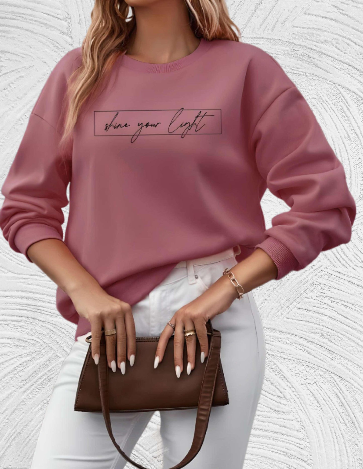 Damenpullover Oversized Rundhals Große Größen