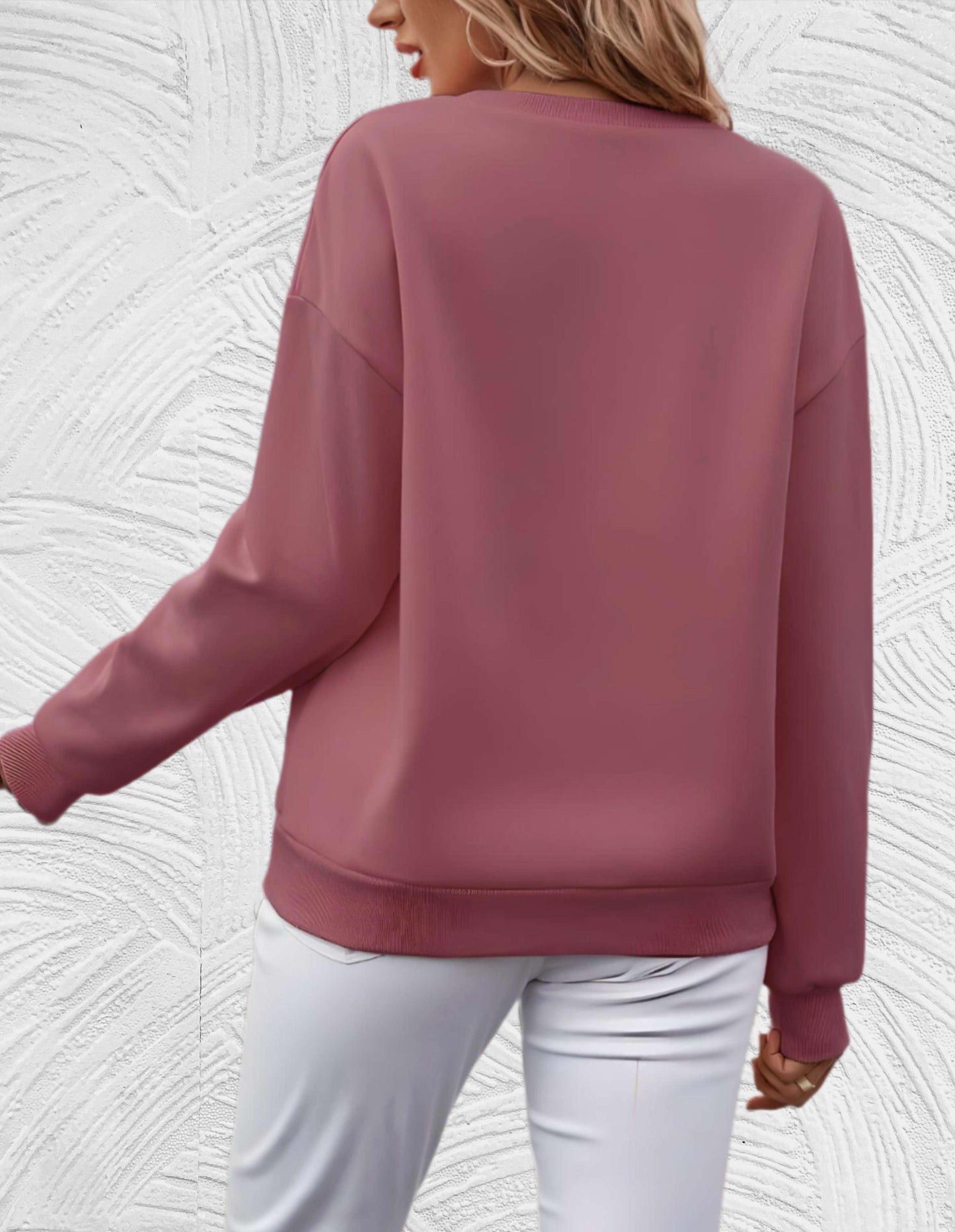Damenpullover Oversized Rundhals Große Größen