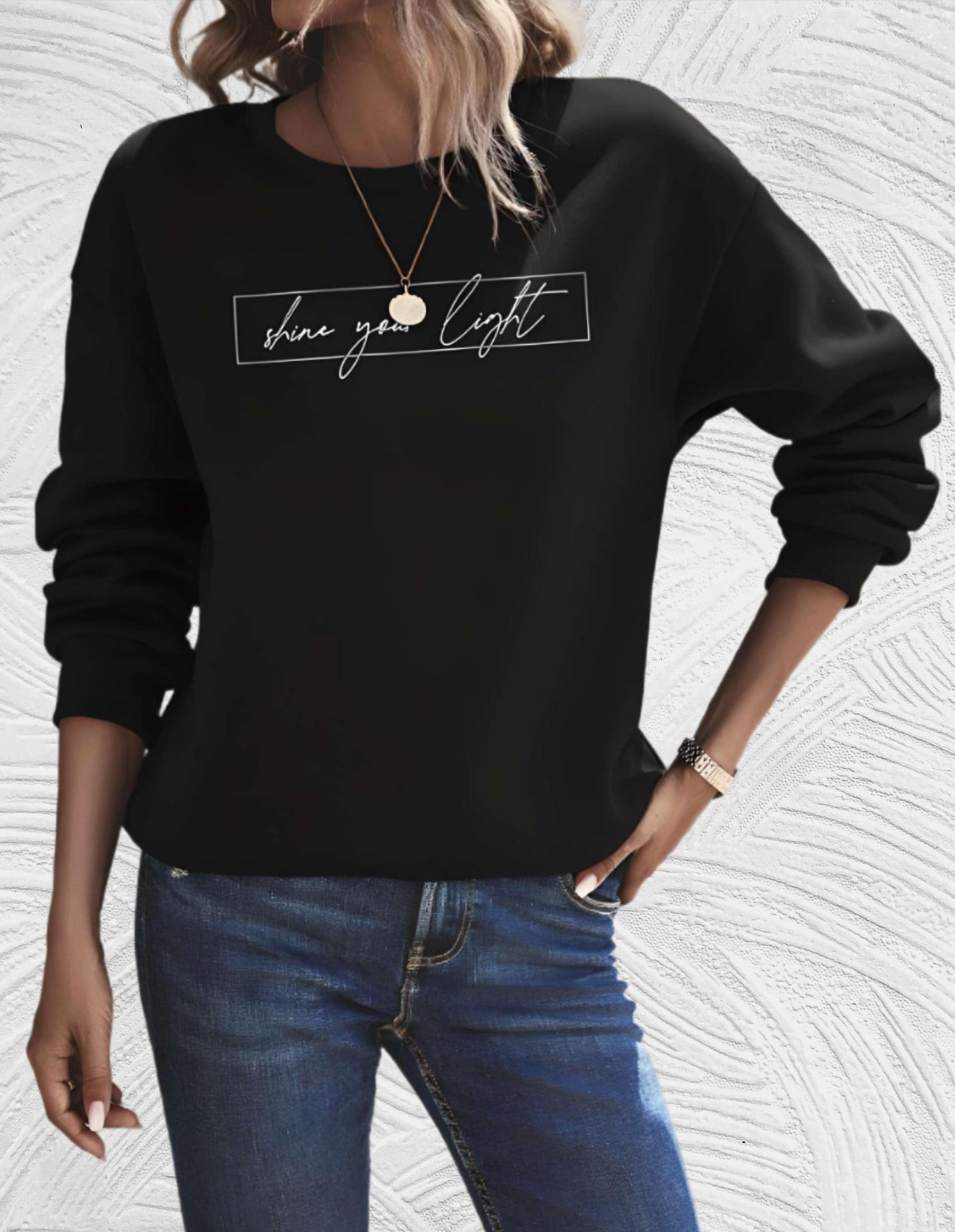 Damenpullover Oversized Rundhals Große Größen