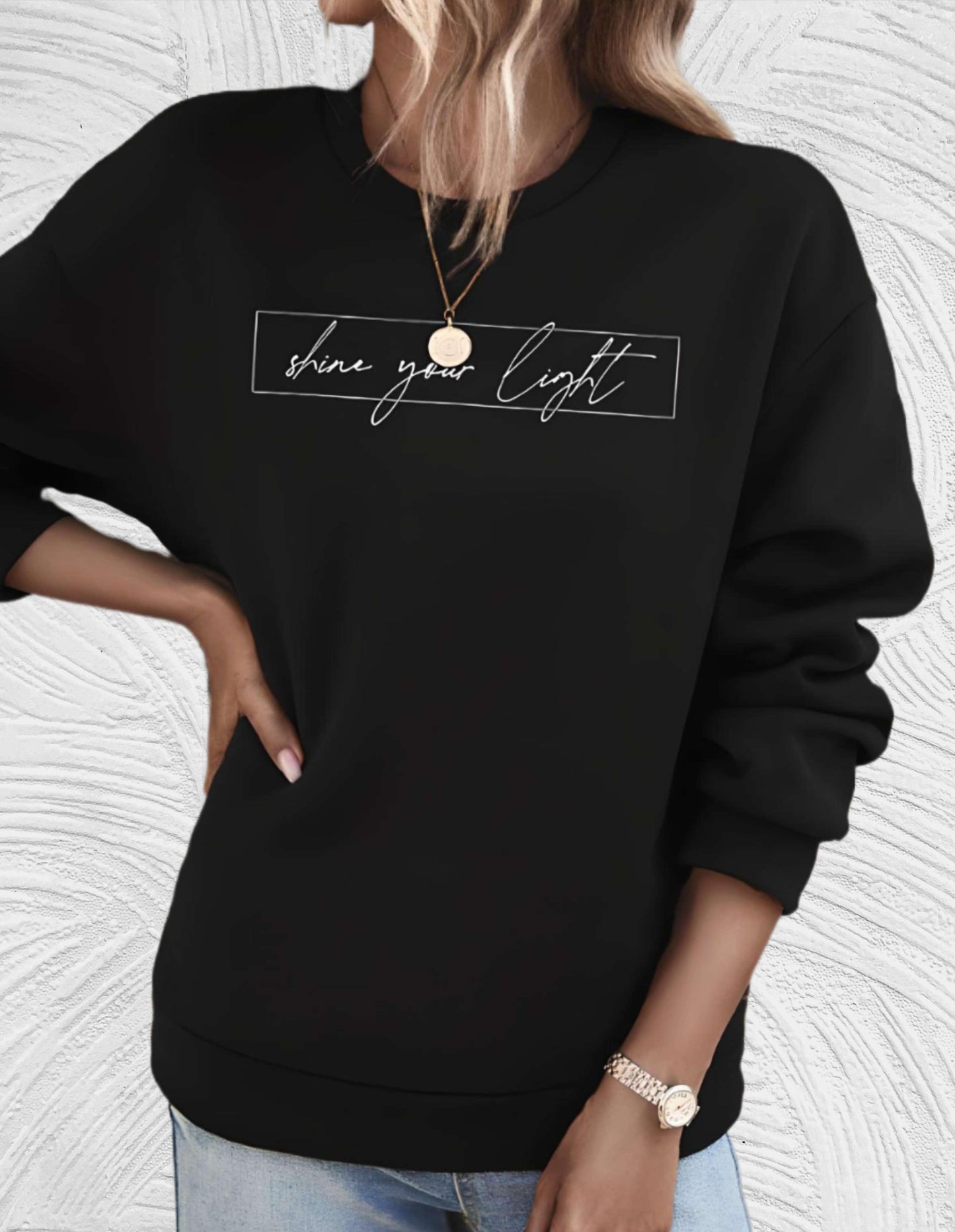 Damenpullover Oversized Rundhals Große Größen