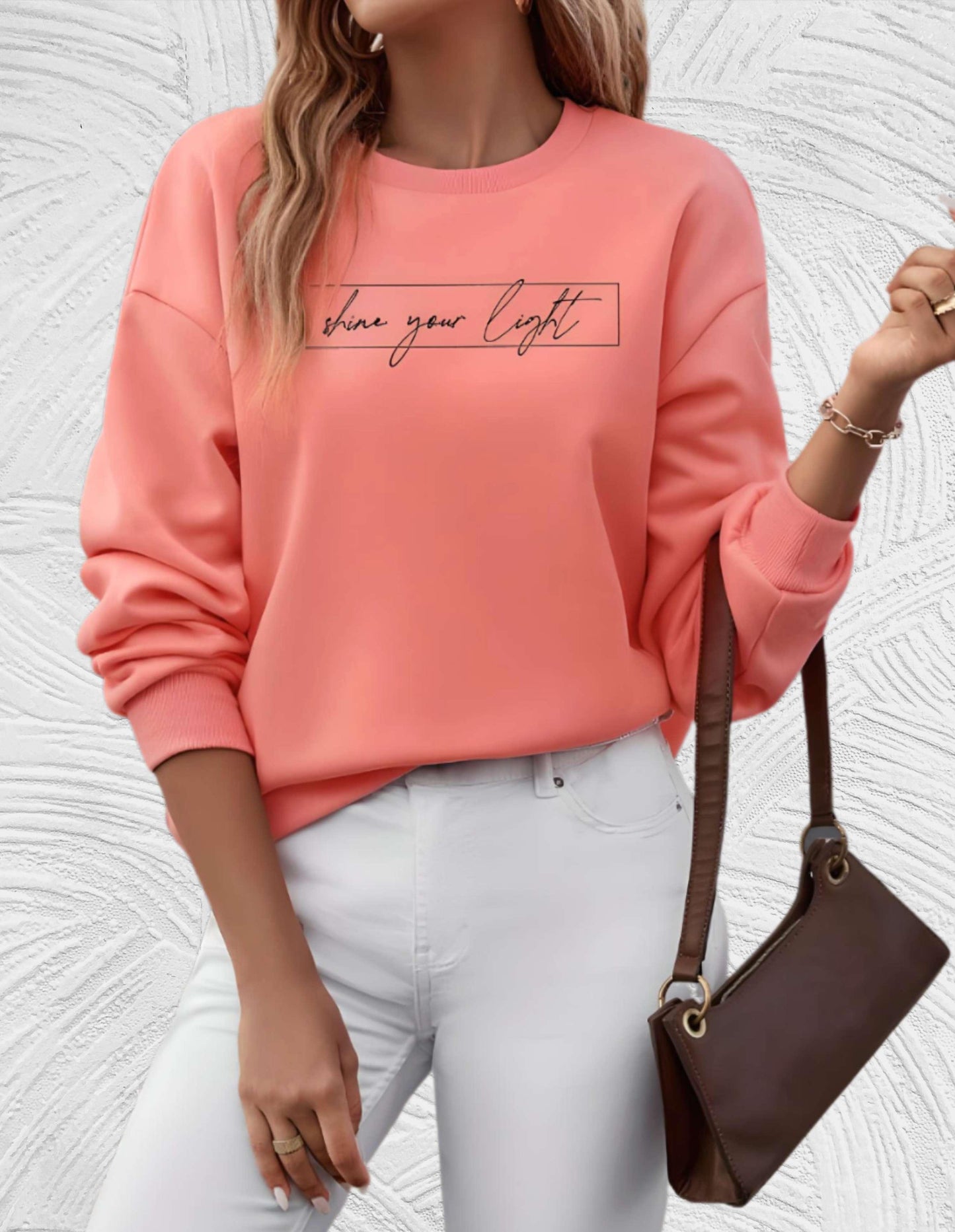 Damenpullover Oversized Rundhals Große Größen